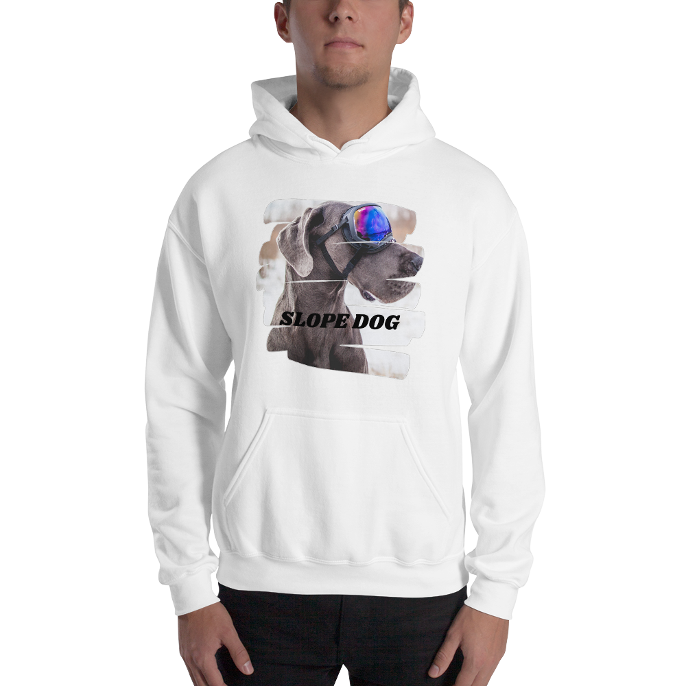 SLOPE DOG HOODIE - SNOW