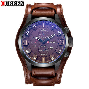 WatchFEVA: Mens luxury sport quartz watch. Military style